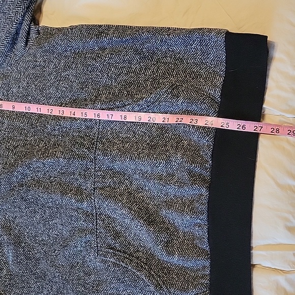 Old navy men's herringbone black & gray hooded long sleeve sweatshirt size lar - Picture 6 of 16